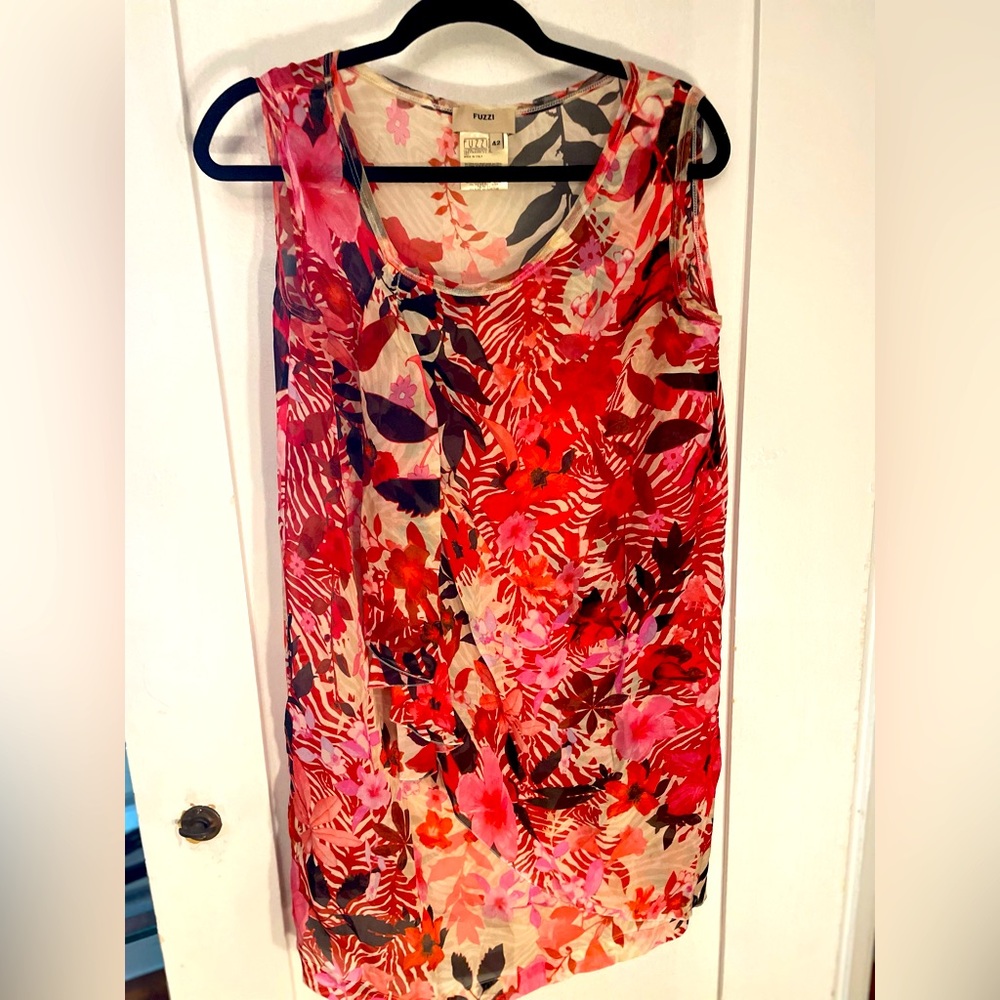 Fuzzy silk blouse size 42 (european)